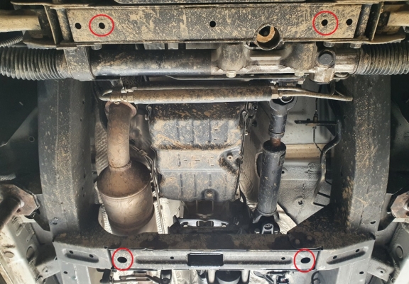 Cache de protection de la boîte de vitesse Ssangyong Musso Grand