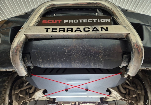 Cache de protection de la boîte de vitesse Hyundai Terracan