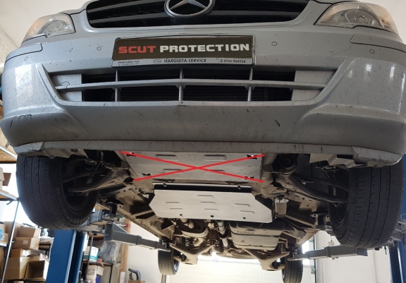 Cache de protection de la boîte de vitesse Mercedes Vito W639 - 2.2 D 4x2