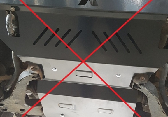 Cache de protection de la boîte de vitesse Mitsubishi Pajero 3 (V60, V70)