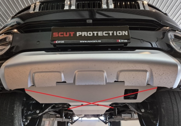 Cache de protection en aluminium de la boîte de vitesse Baic Beijing BJ60