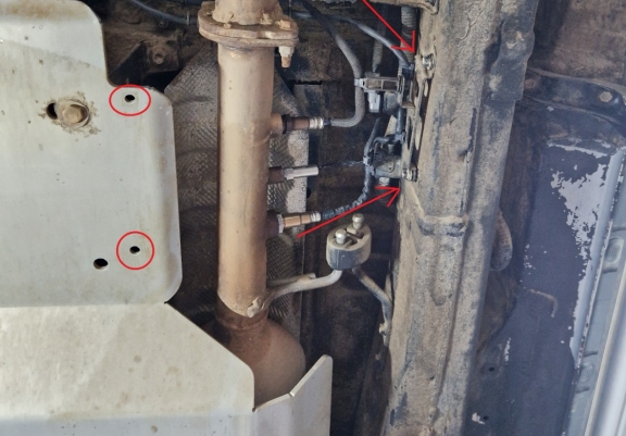 Cache de protection capteurs DPF Toyota Hilux