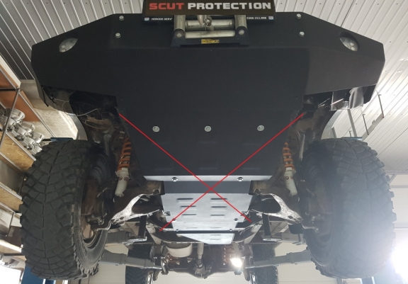 Cache de protection de la boîte de vitesse Toyota Land Cruiser J90 