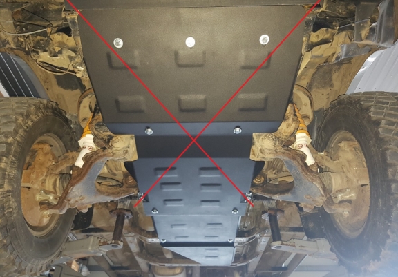 Cache de protection de la boîte de vitesse Toyota Land Cruiser J90 
