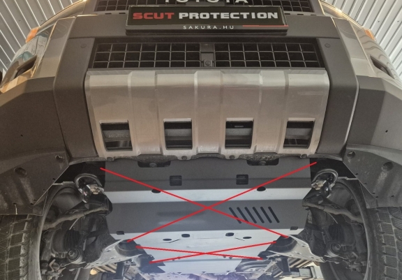 Cache de protection de la boîte de vitesse Toyota Land Cruiser 250