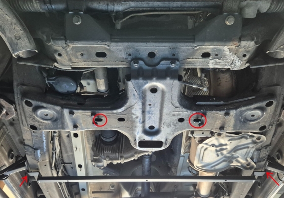 Cache de protection de la boîte de vitesse et de la différentiel Volkswagen Amarok -  V6 automat