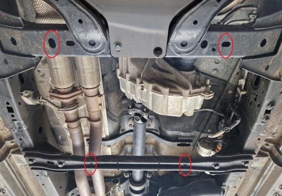 Cache de protection de transfert  Ford Ranger Raptor - Aluminium