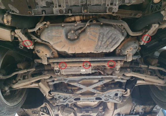 Cache sous moteur et de la boîte de vitesse Audi A8