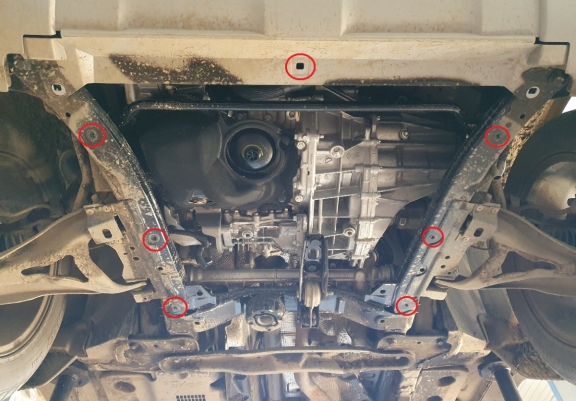Cache sous moteur et de la boîte de vitesse Dacia Duster