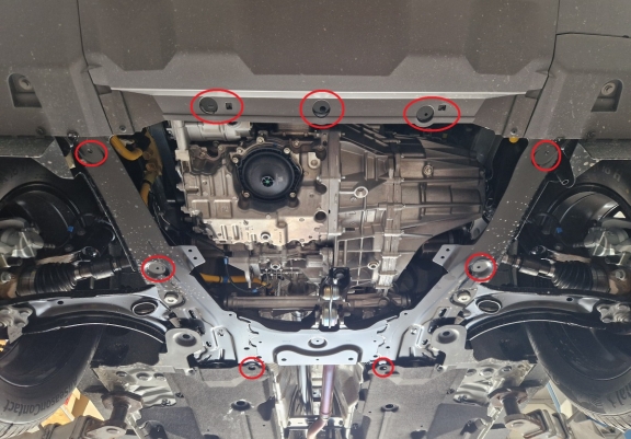 Cache sous moteur et de la boîte de vitesse en aluminium Dacia Duster- 4x4