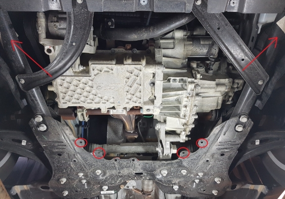 Cache sous moteur et de la boîte de vitesse Fiat 500 L