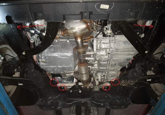 Cache sous moteur et de la boîte de vitesse Fiat 500 L