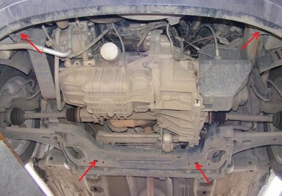 Cache sous moteur et de la boîte de vitesse Mazda 2