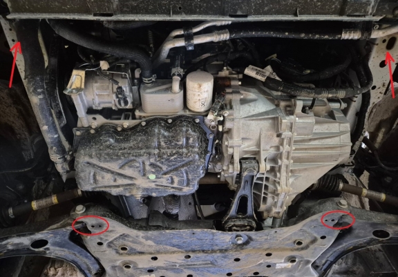 Cache sous moteur et de la boîte de vitesse Ford Transit Custom - FWD