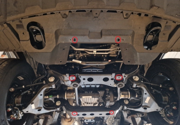 Cache sous moteur et de la radiateur Evo Cross 4