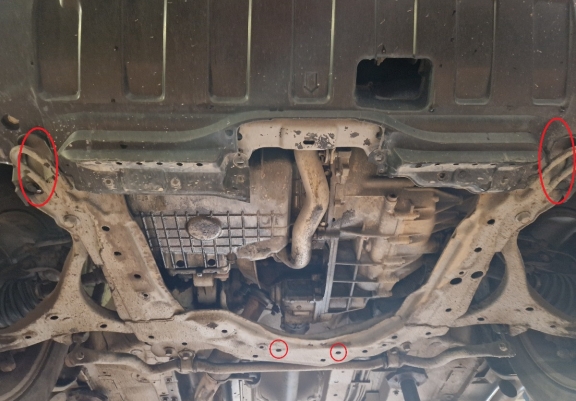 Cache sous moteur et de la boîte de vitesse Honda CR-V Gen 2