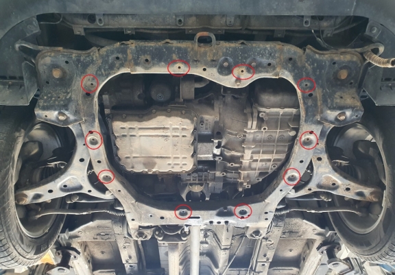 Cache sous moteur et de la boîte de vitesse Kia Sorento XM ( Fase I )
