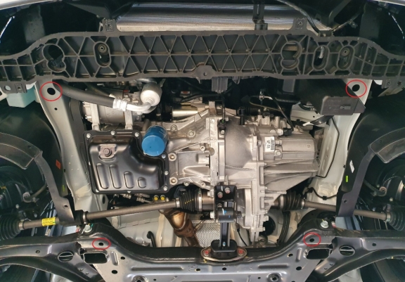 Cache sous moteur et de la boîte de vitesse Hyundai i20