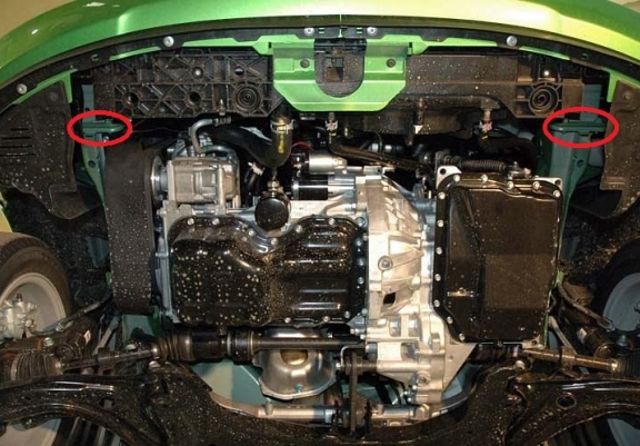 Cache sous moteur et de la boîte de vitesse Mazda 2
