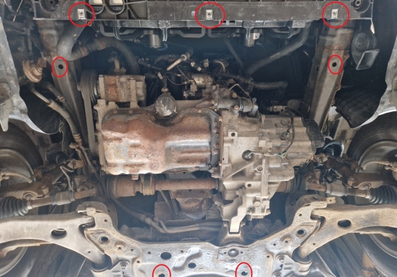 Cache sous moteur et de la boîte de vitesse Mazda 3