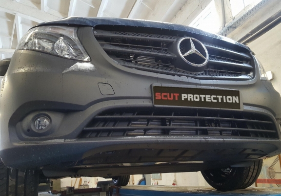Cache de protection sous moteur et de la boîte de vitesse  Mercedes V-Class W447 2.2 D, 4x4