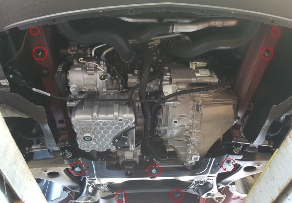 Cache sous moteur et de la boîte de vitesse  Mercedes Sprinter -Traction 