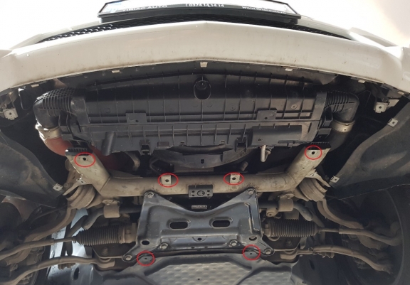 Cache sous moteur et de la radiateur Mercedes E-Classe W212