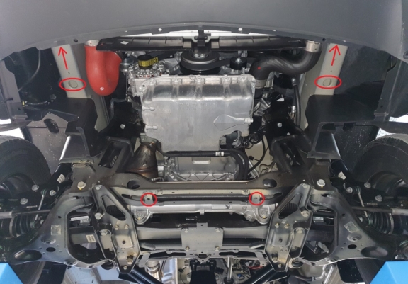 Cache sous moteur et de la boîte de vitesse Mercedes Sprinter 907 4x4
