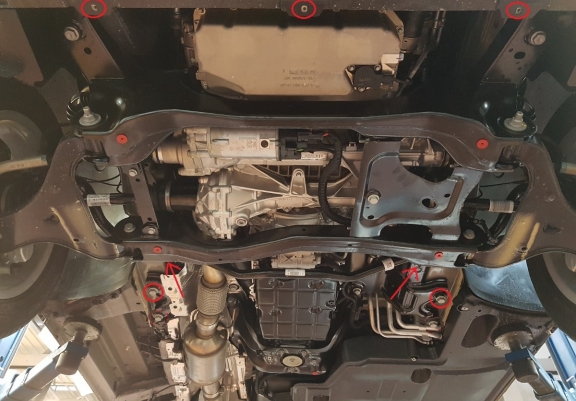 Cache sous moteur et de la boîte de vitesse Mercedes Vito W447, 4x4