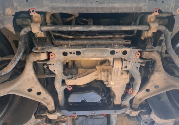 Cache sous moteur et de la boîte de vitesse Mercedes GLE Coupe C292