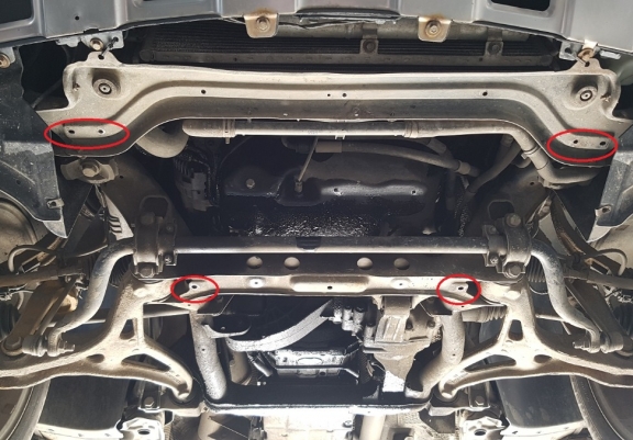 Cache sous moteur et de la boîte de vitesse Mercedes ML W164