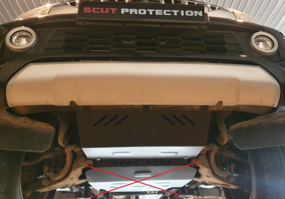 Cache de protection de radiateur Mitsubishi L200