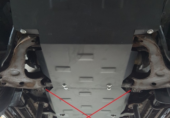 Cache sous moteur et de la radiateur Mitsubishi Pajero Sport 1