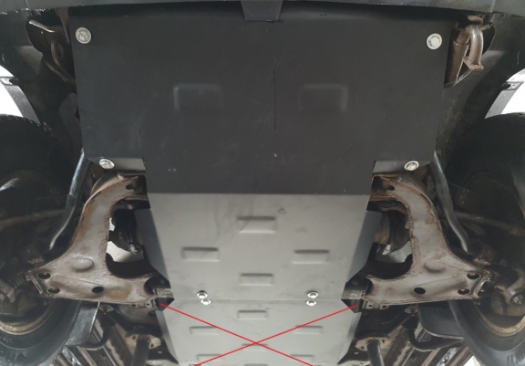 Cache sous moteur et de la radiateur Mitsubishi Pajero Sport 1
