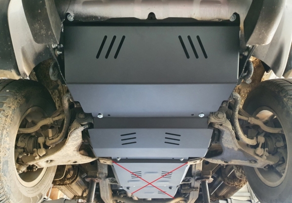 Cache sous moteur et de la radiateur Mitsubishi L 200