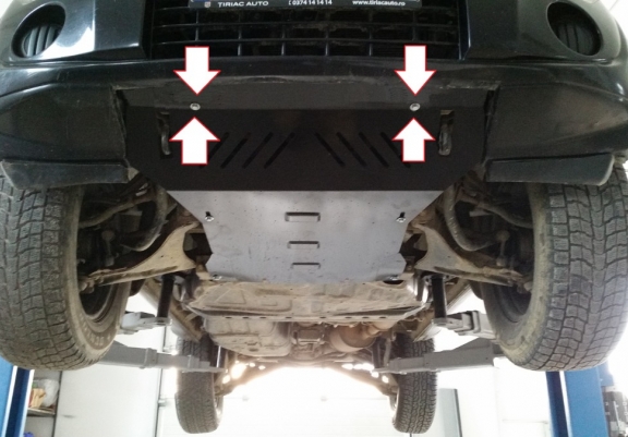 Cache sous moteur et de la radiateur Mitsubishi Pajero 4 (V80, V90)