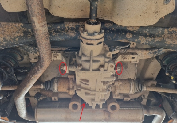 Cache de protection du différentiel Fiat Panda 4x4