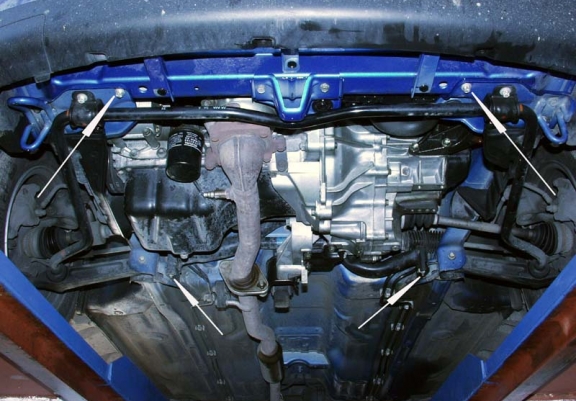 Cache sous moteur et de la boîte de vitesse Suzuki Wagon R+