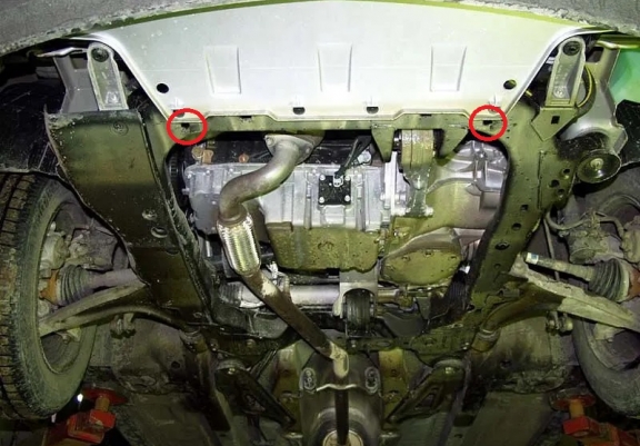 Cache sous moteur et de la boîte de vitesse Saab 9-3