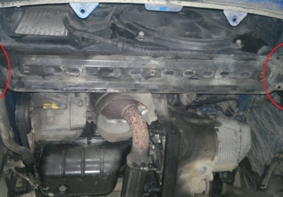 Cache sous moteur et de la boîte de vitesse Peugeot 307
