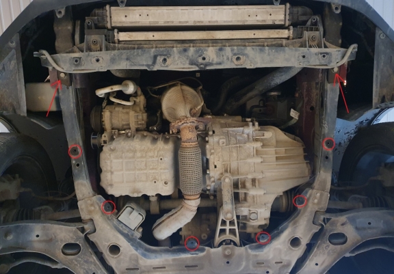 Cache sous moteur et de la radiateur SsangYong Tivoli