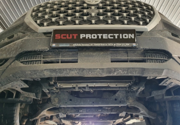 Cache sous moteur et de la radiateur SsangYong Rexton
