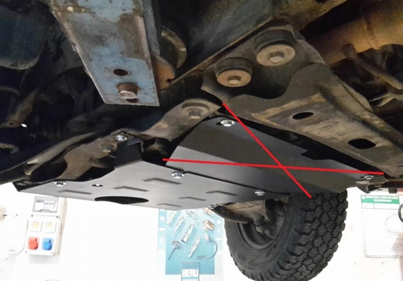 Cache sous moteur et de la radiateur Daihatsu Terios