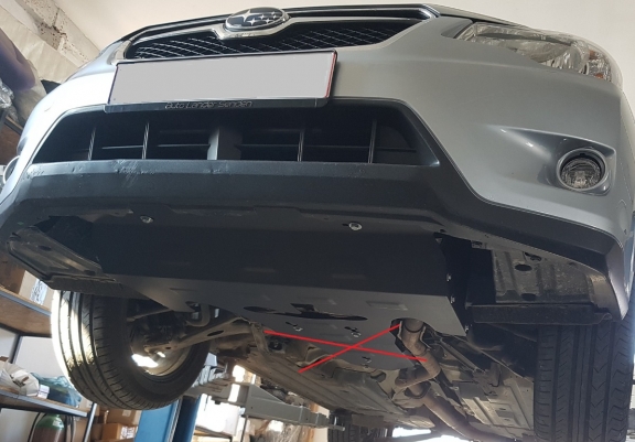 Cache sous moteur et de la radiateur Subaru Forester 4