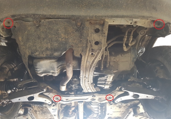 Cache sous moteur et de la boîte de vitesse Toyota RAV 4
