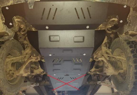 Cache sous moteur et de la radiateur Toyota Hilux