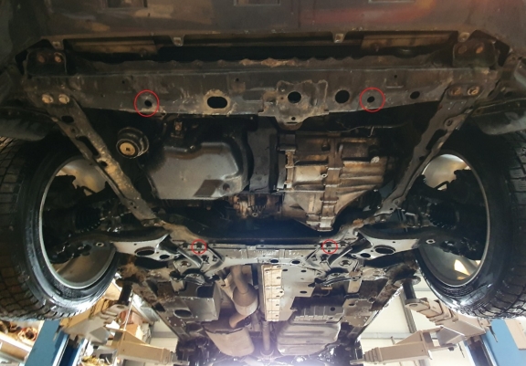 Cache sous moteur et de la boîte de vitesse Toyota RAV 4 Diesel