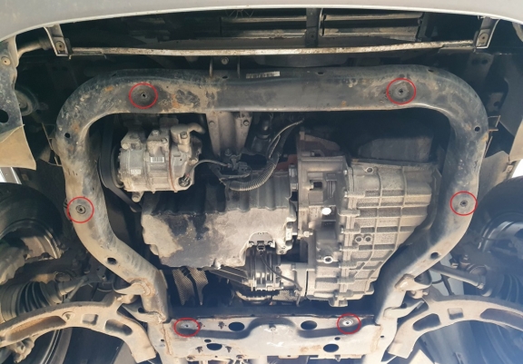 Acier galvanisé cache sous moteur et de la boîte de vitesse Volkswagen Transporter T6