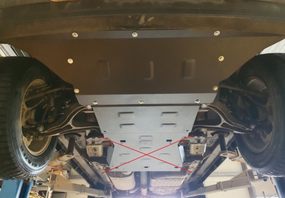 Cache sous moteur et de la boîte de vitesse Jeep Commander