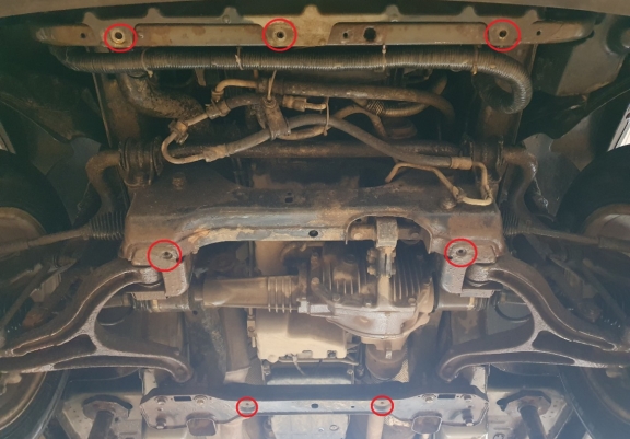 Cache sous moteur et de la boîte de vitesse Jeep Commander
